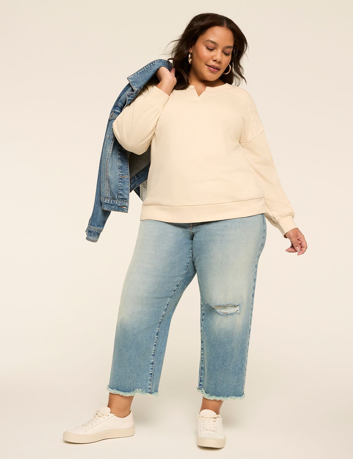 MID RISE SIGNATURE STRAIGHT CROP - Product Image 3
