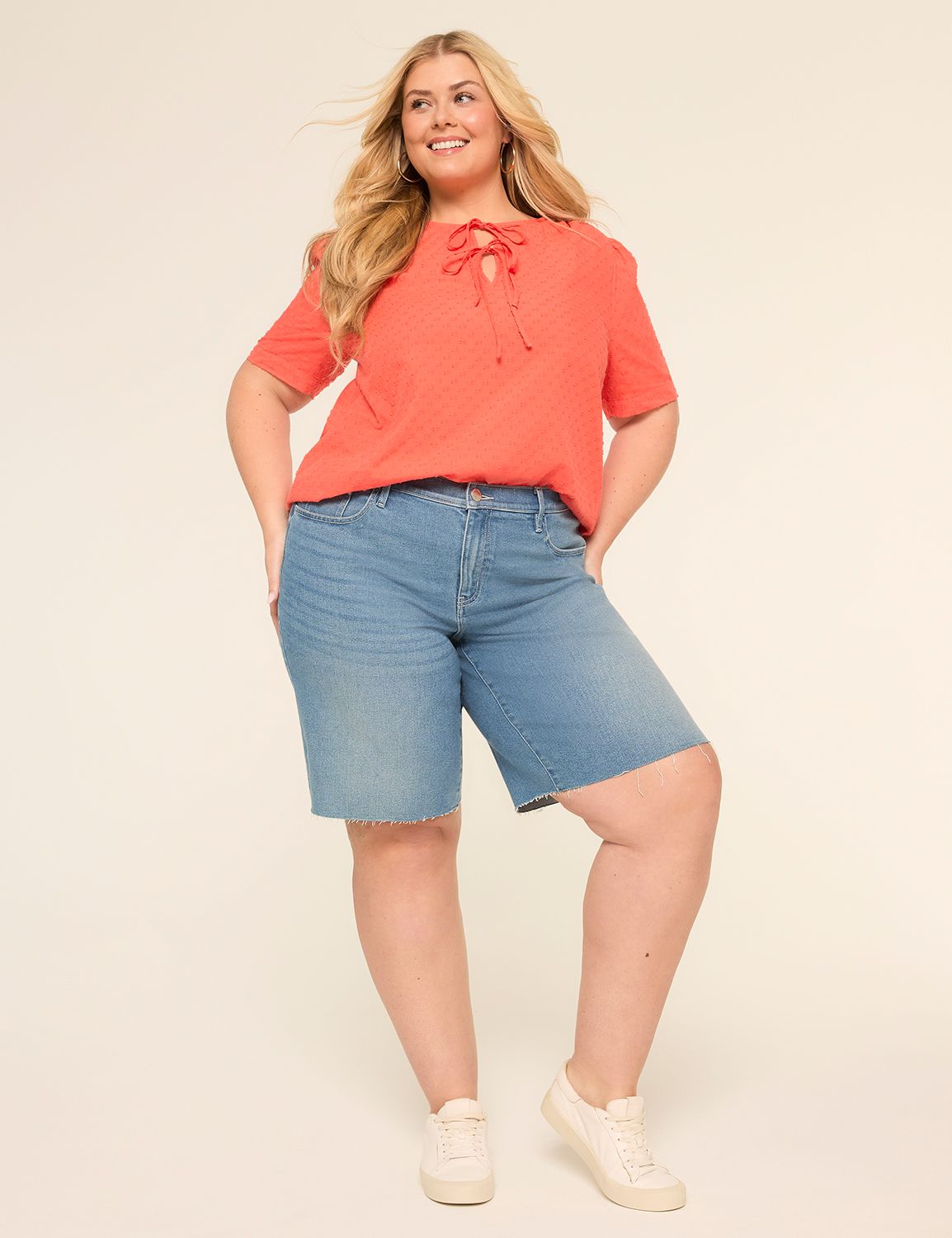 MID RISE 10" BOYFRIEND BERMUDA - JU Product Image 3