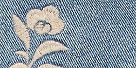 Embroidered Pencil Denim Skirt