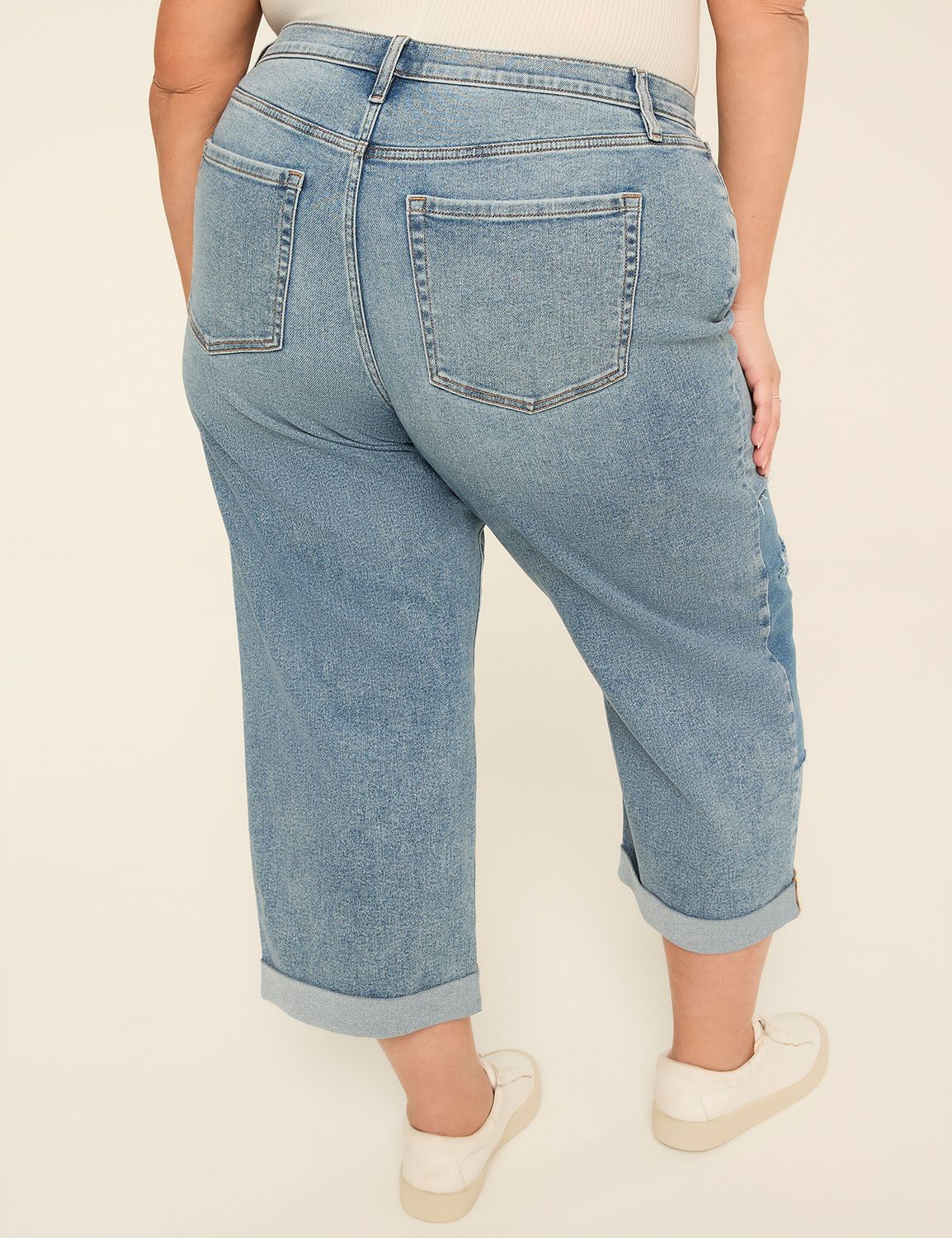 Mid-Rise Boyfriend Capri