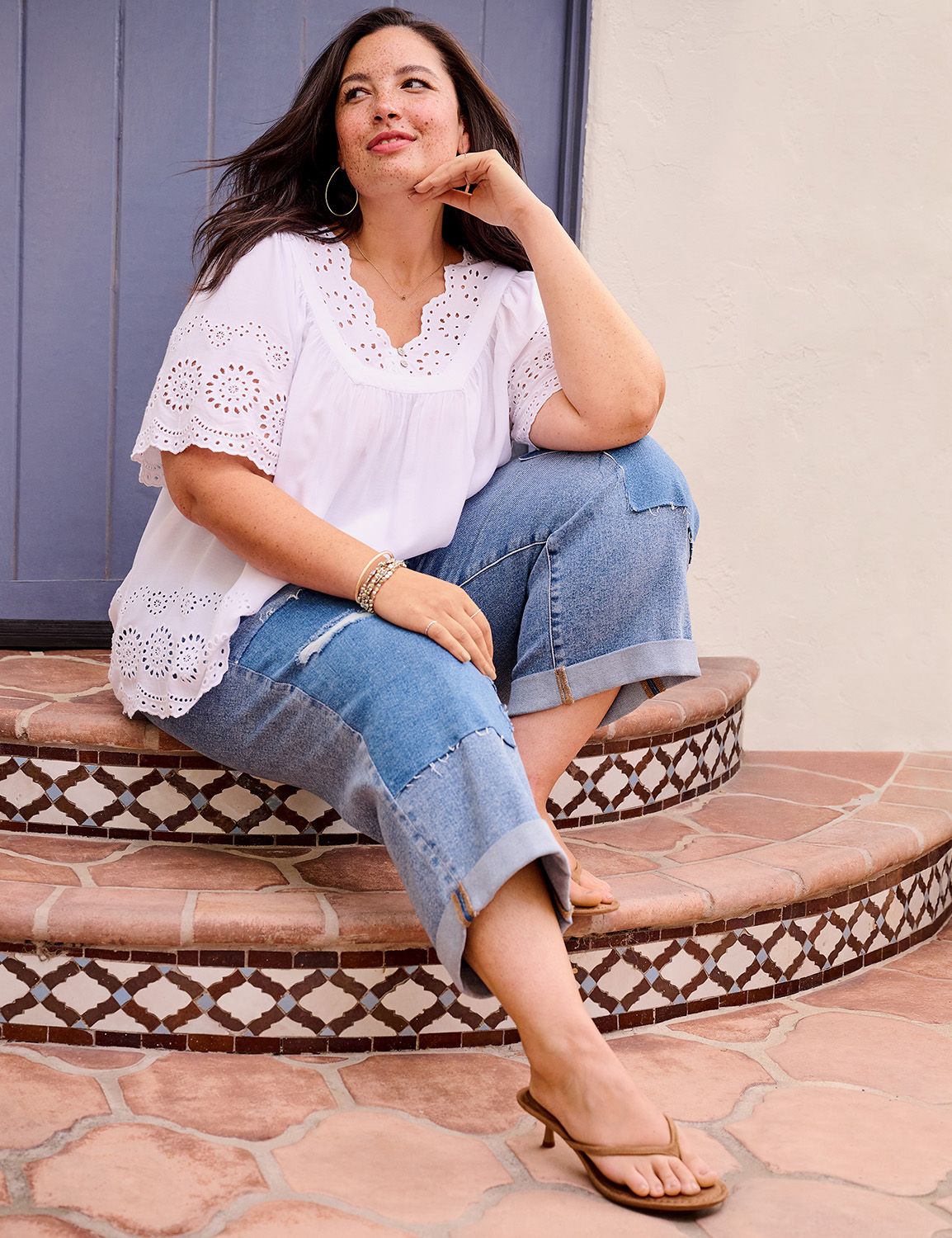 MID RISE BOYFRIEND CAPRI - ANDES WA Product Image 4