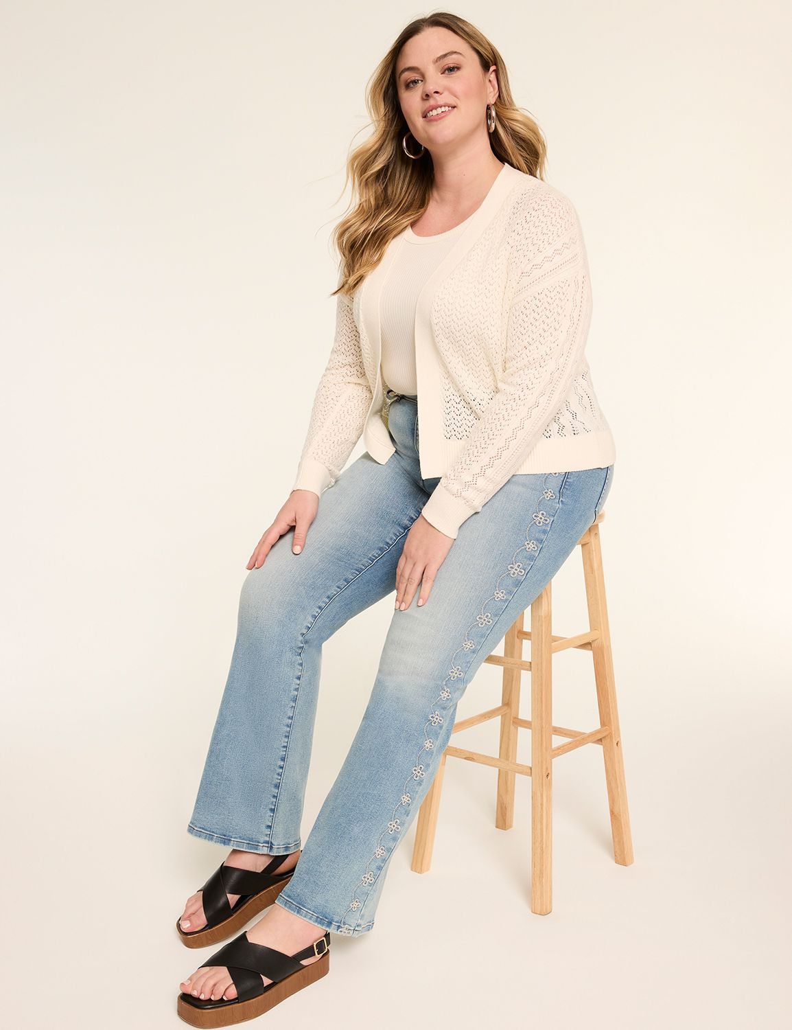 Classic Long Sleeve Open Front Poin Product Image 3