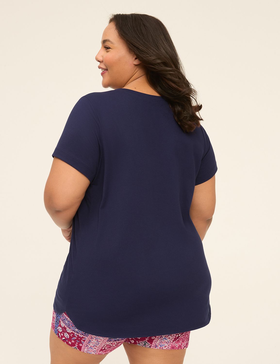 Comfy Cotton Tunic Tee & Bike Short PJ Set