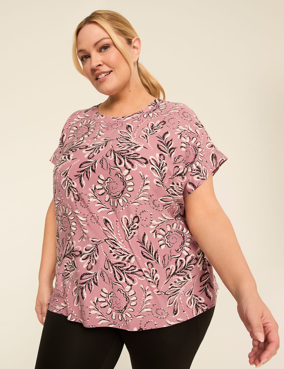 LIVI Soft Short-Sleeve Crew-Neck Tee