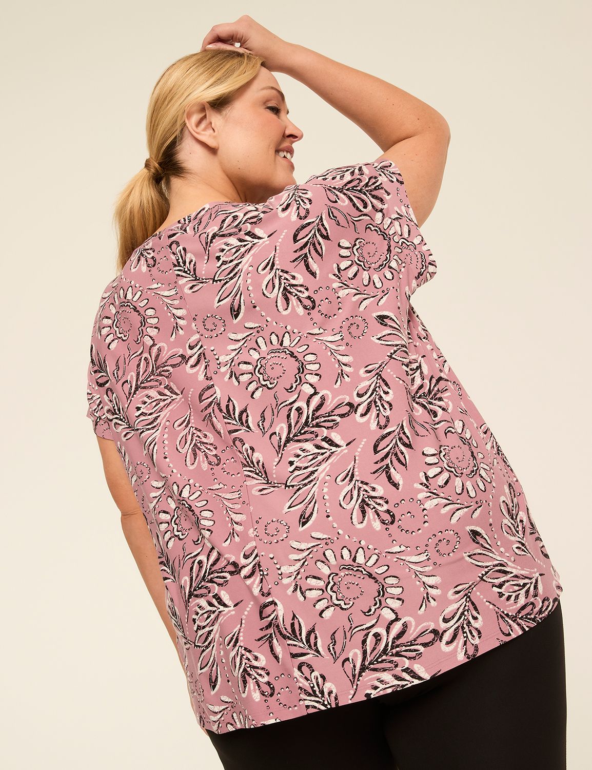 LIVI Soft Short-Sleeve Crew-Neck Tee