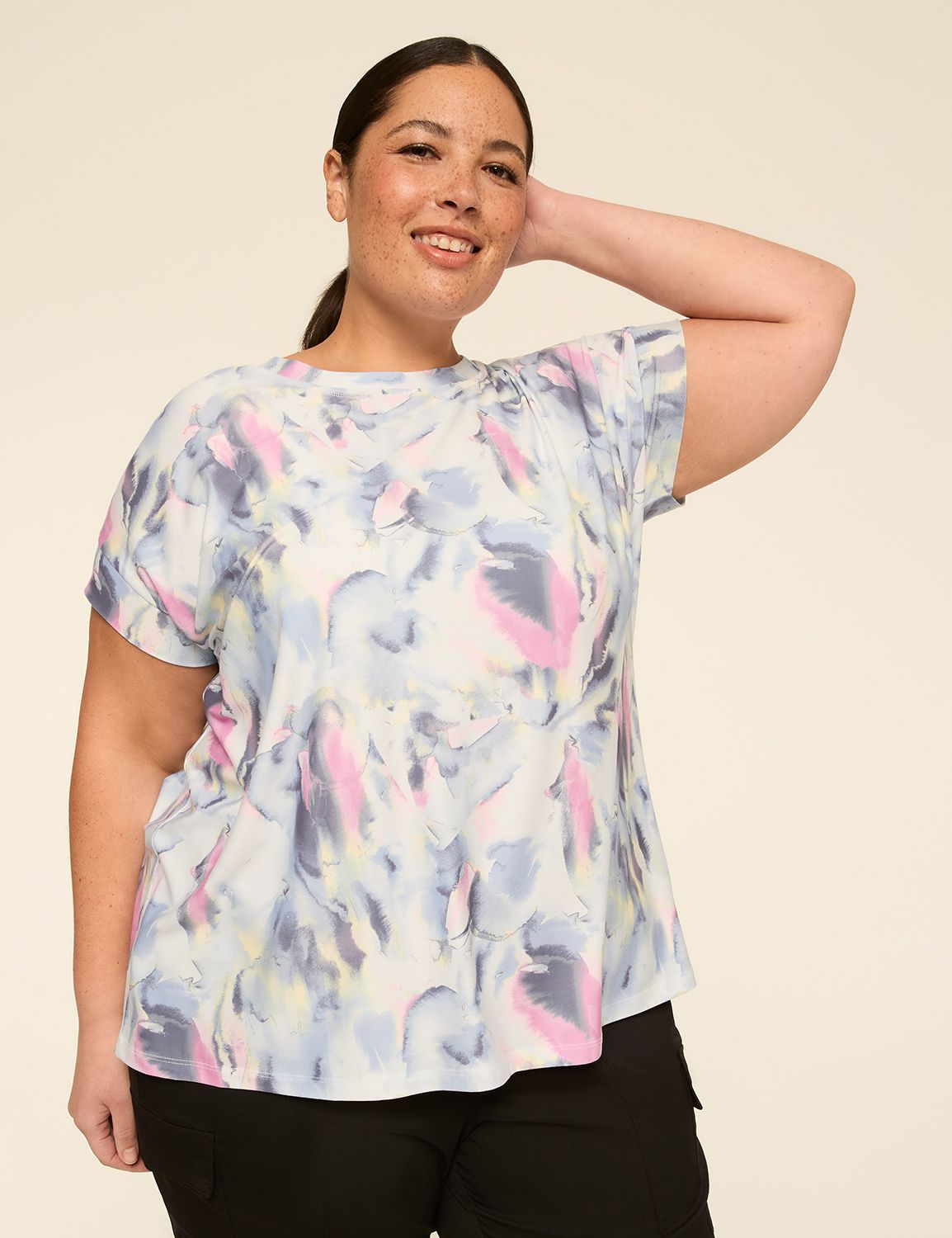 LIVI Soft Short-Sleeve Crew-Neck Tee