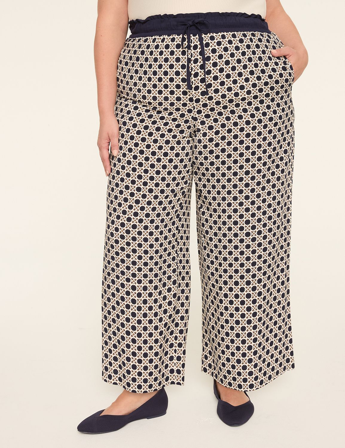 PRINTED PAPERBAG WIDELEG VACATION P Product Image 3