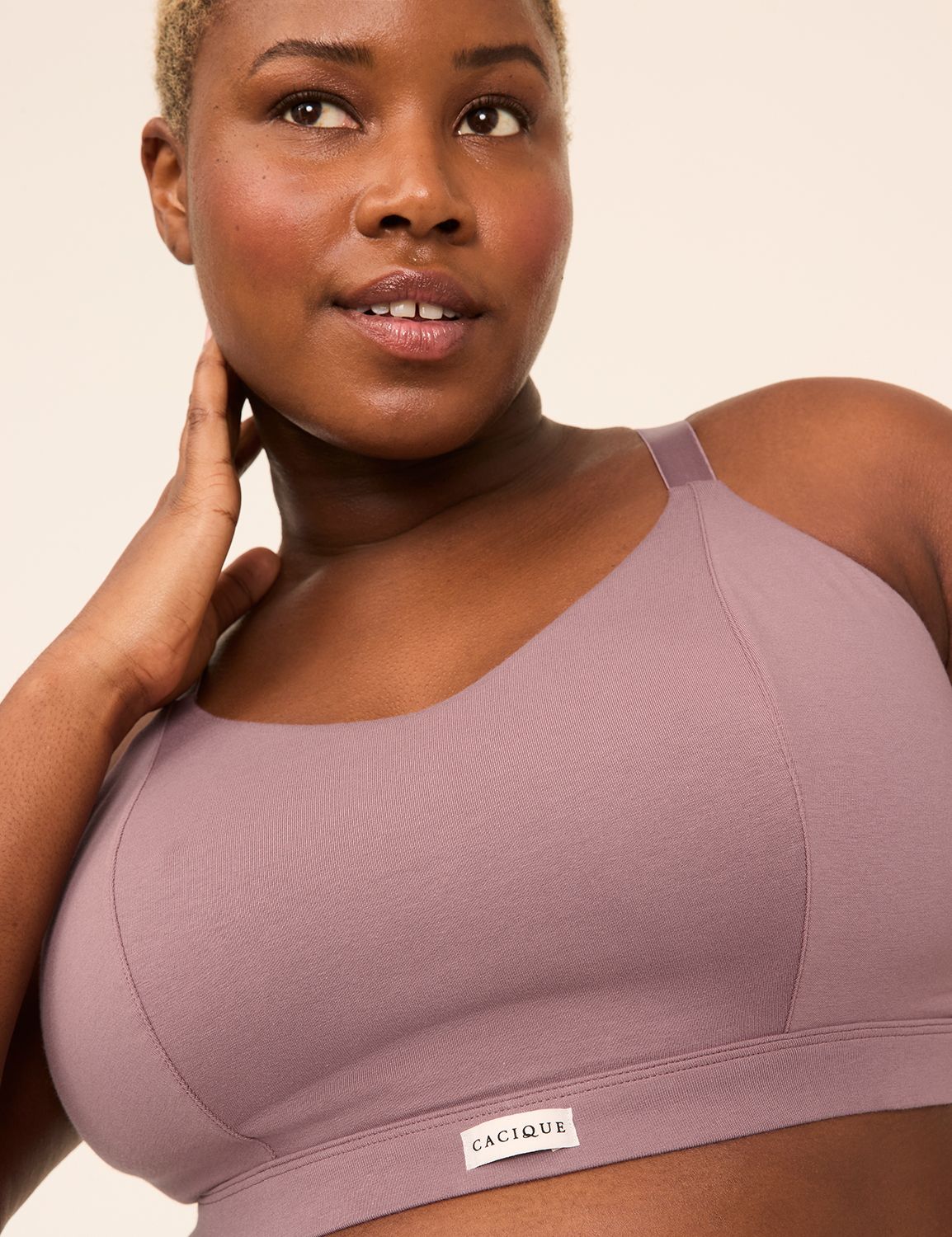 Cotton Bralette V-Neck 1148821-S Product Image 4