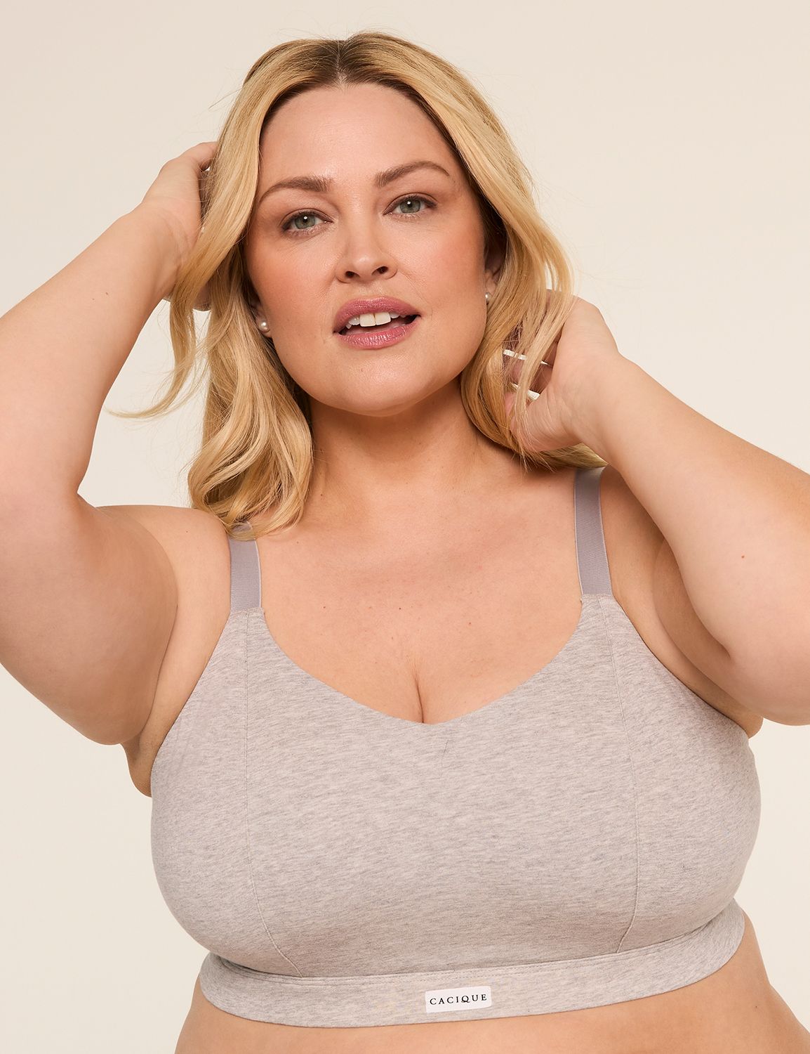 Cotton Bralette V-Neck 1148821-S Product Image 4