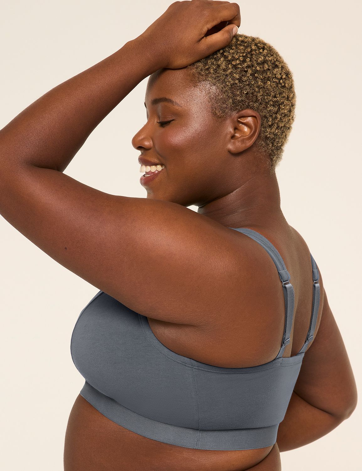 Cotton Wrap Bralette Matte Wide Ela Product Image 3