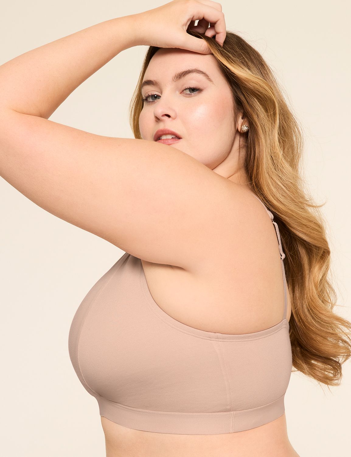 Cotton Wrap Bralette Matte Wide Ela Product Image 3