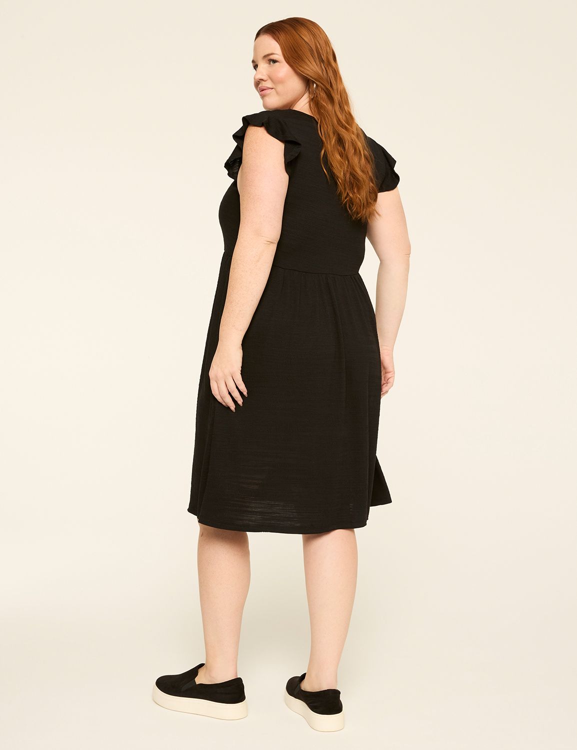 Short-Sleeve Short Dress