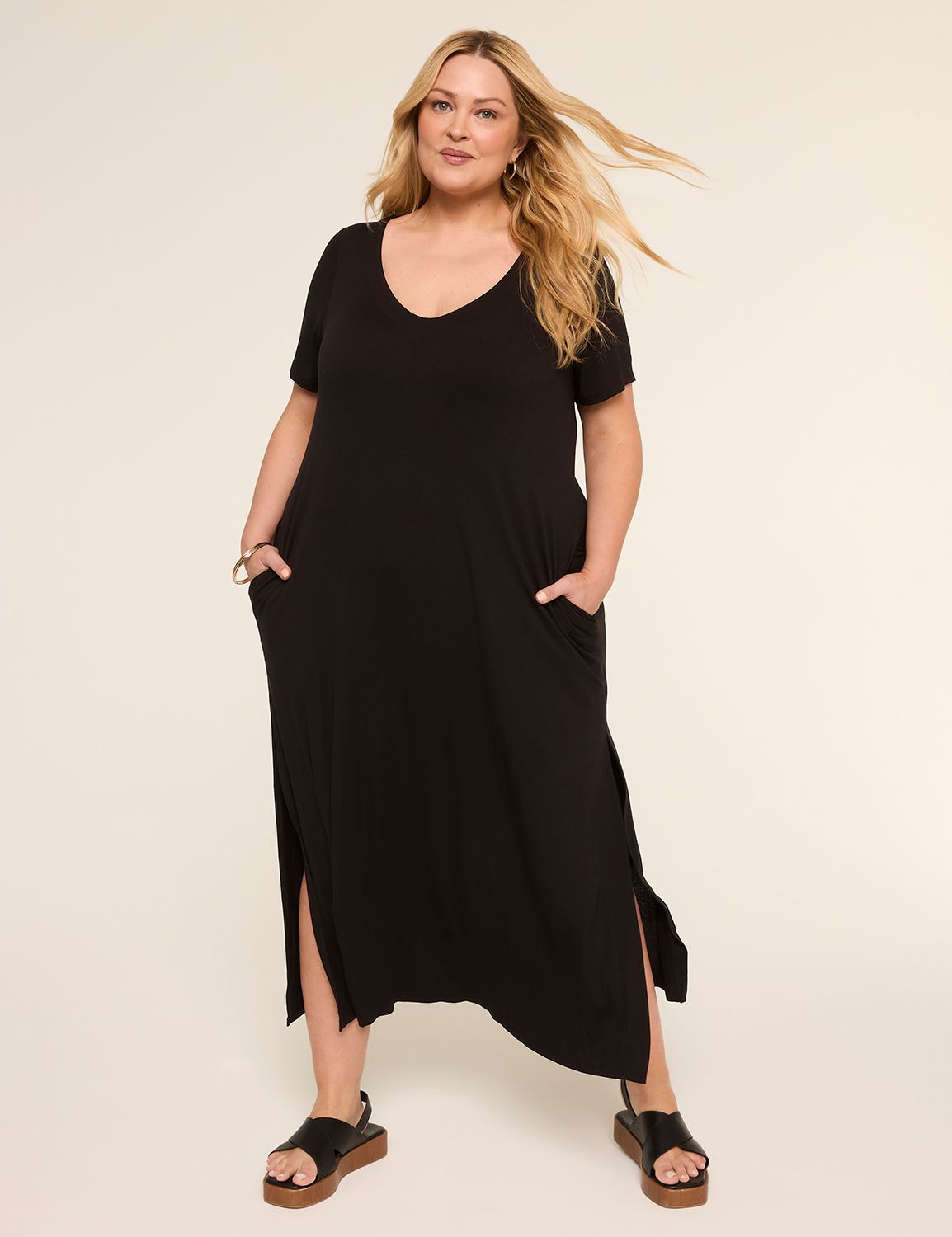 Short-Sleeve Maxi T-Shirt Dress