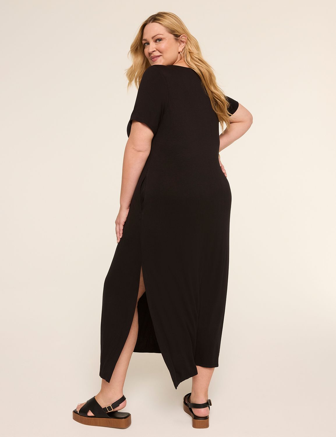 Short-Sleeve Maxi T-Shirt Dress