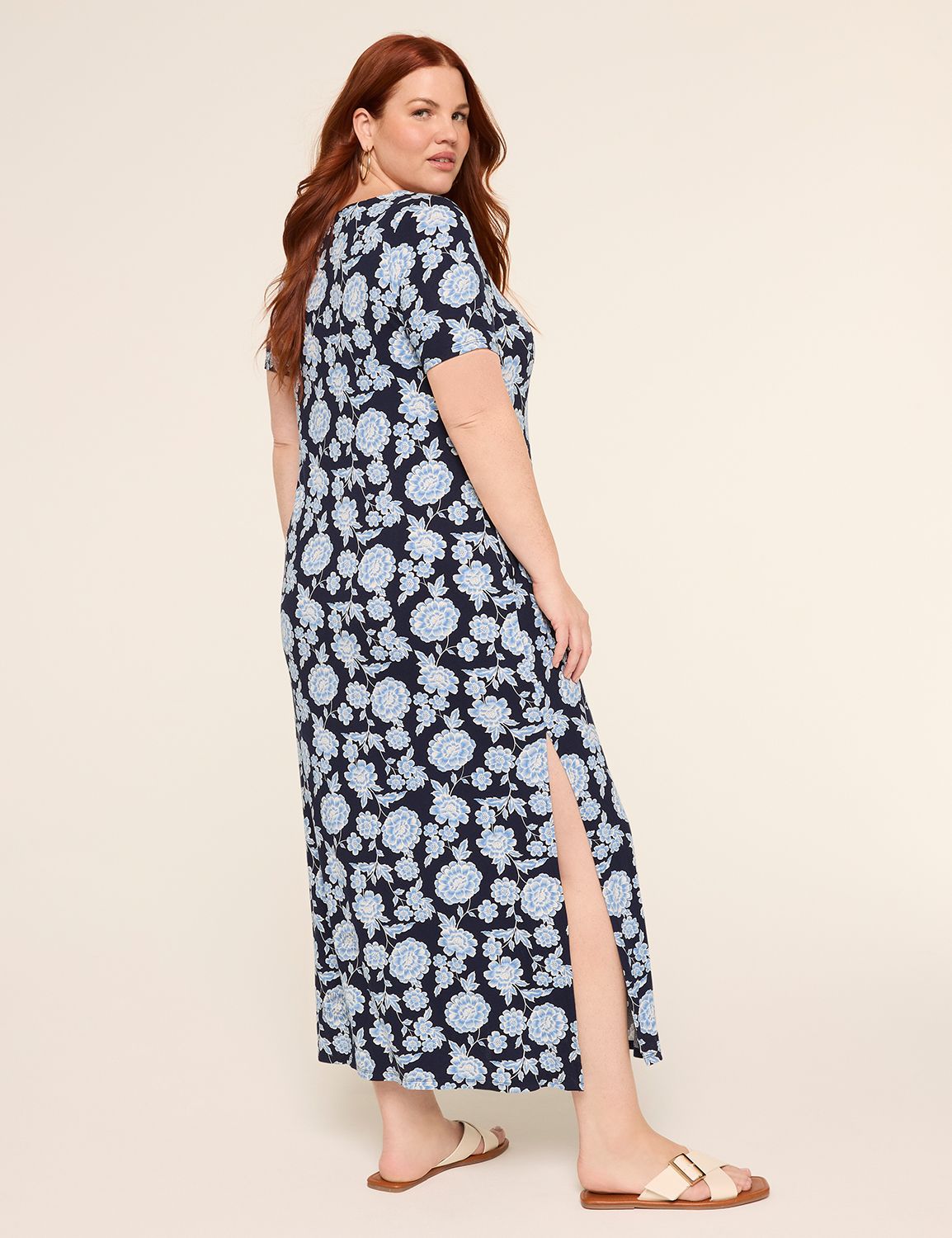 Short-Sleeve Maxi T-Shirt Dress