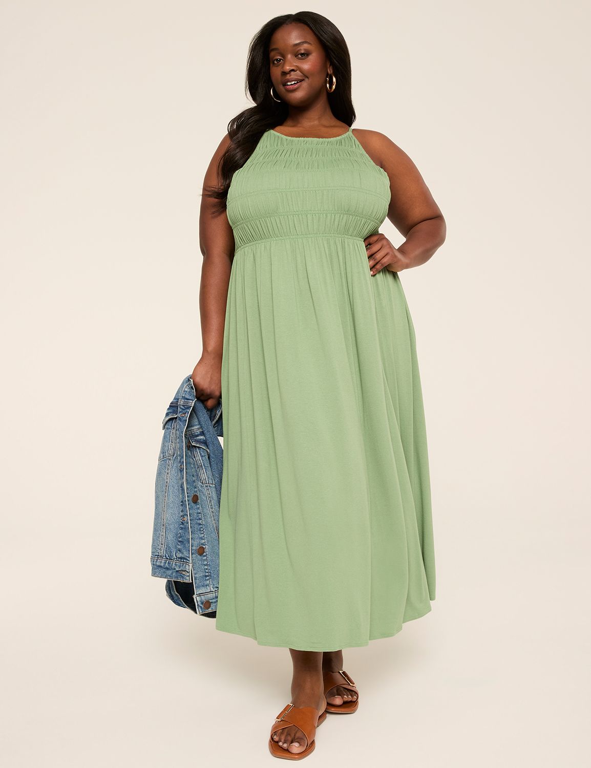 Shirred Bodice Maxi Sundress