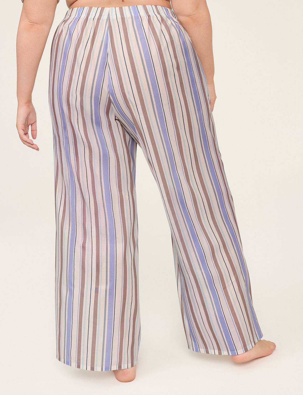 Woven Poplin Wide Leg Pant