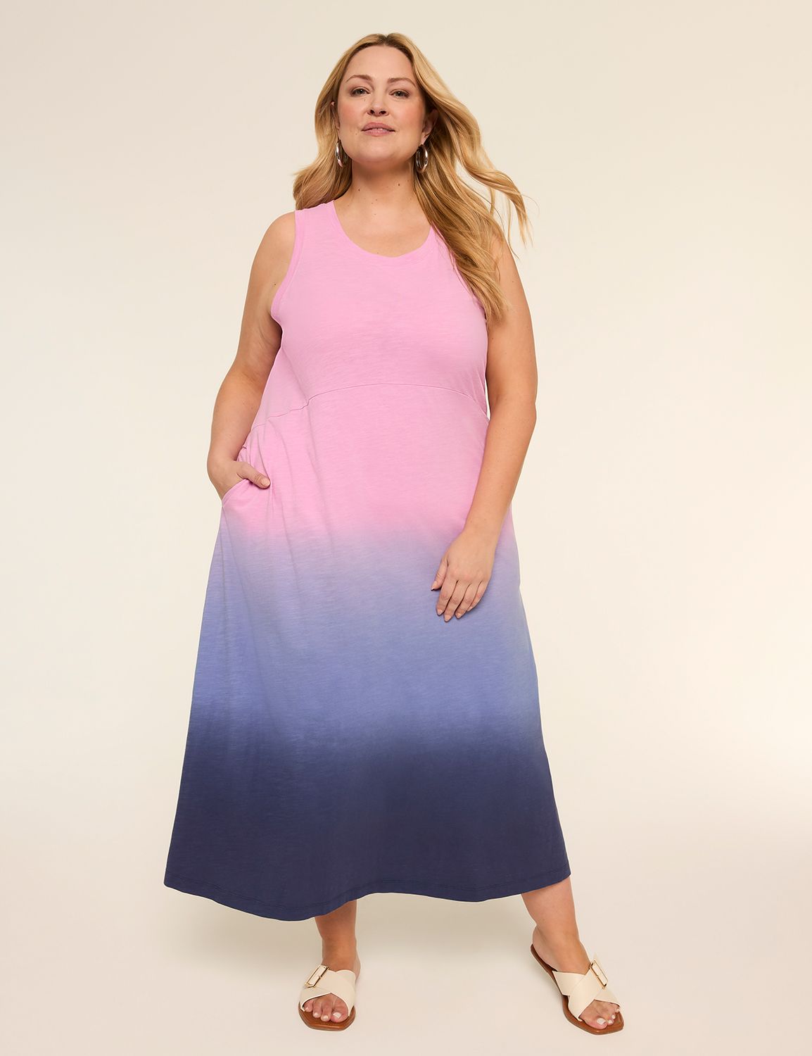 Sleeveless Easy Swing Maxi Dress