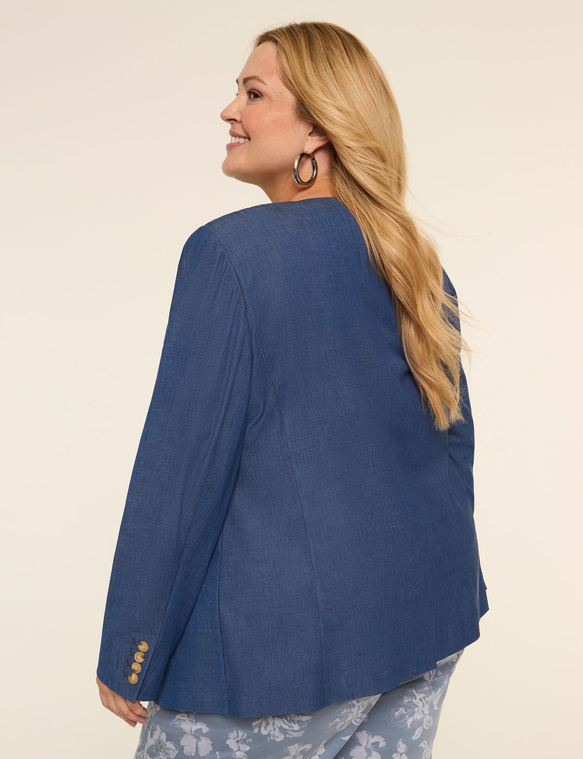 Perfect Drape Collarless Blazer
