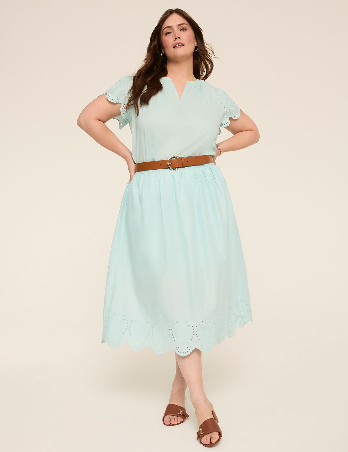 Eyelet Maxi Skirt