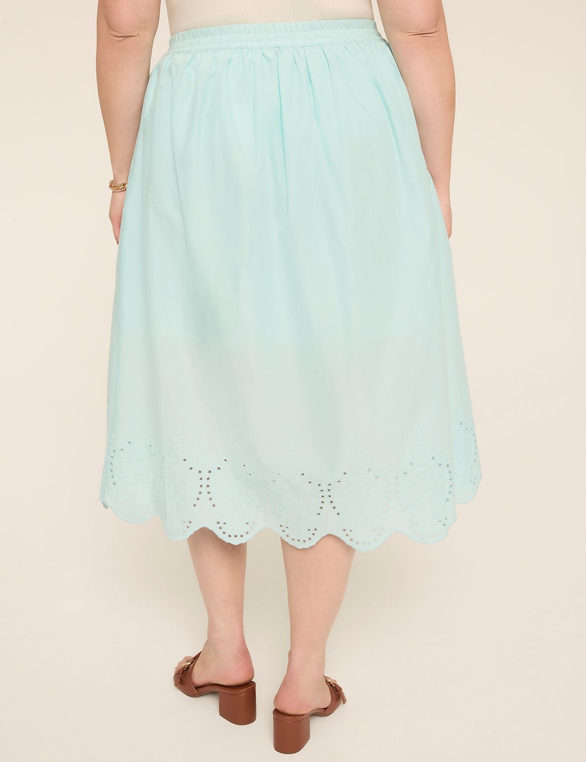 Eyelet Maxi Skirt