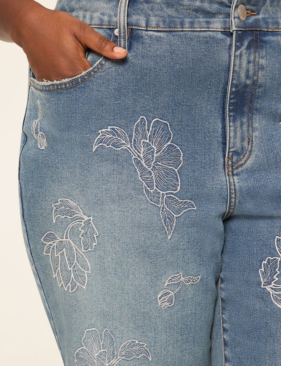 CURVY MID RISE STRAIGHT CROP - REMI Product Image 3