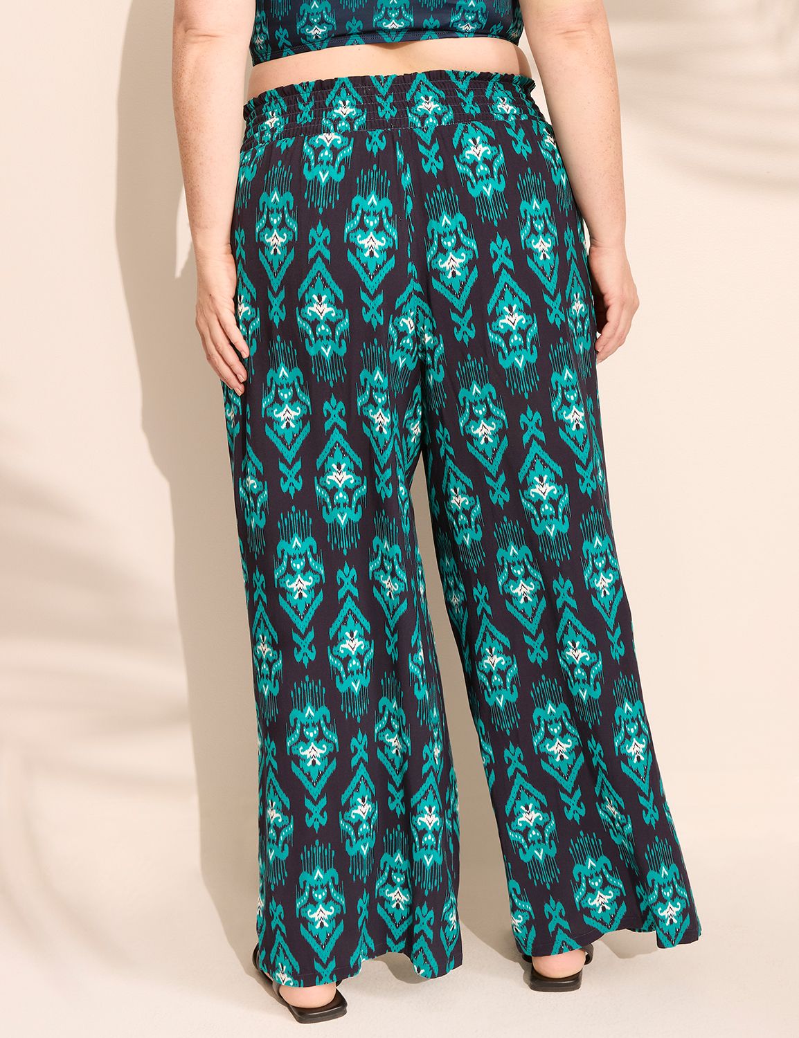 Woven Wide Leg Pant Cover-Up