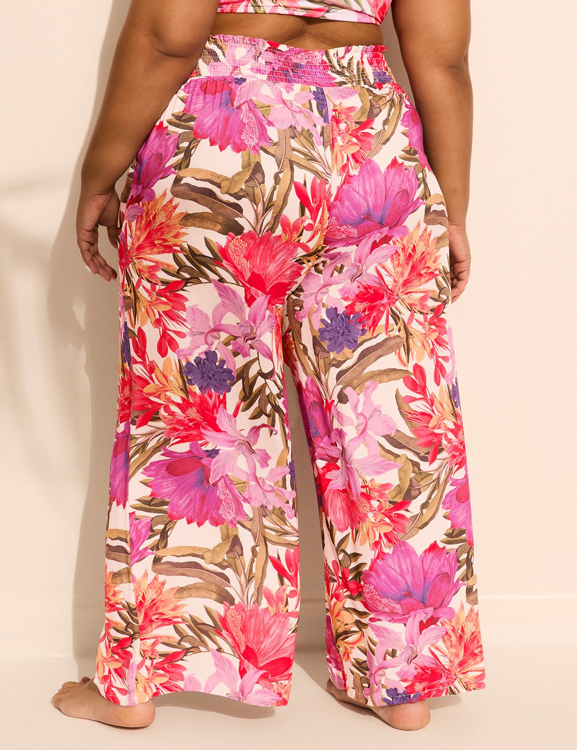 Woven Wide Leg Pant Cover-Up