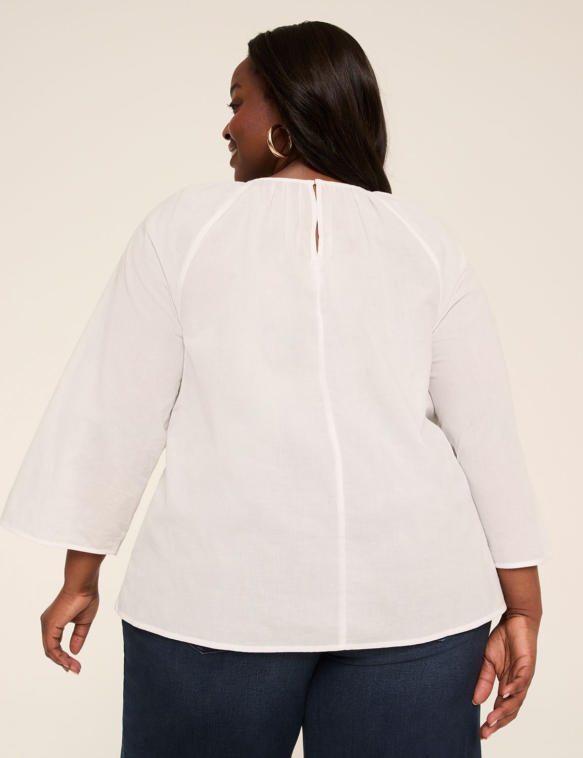 Bracelet Sleeve Embroidered Blouse