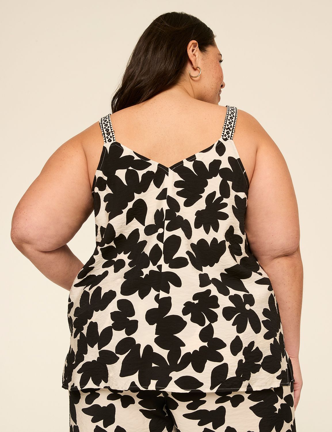 V-Neck Woven Tank