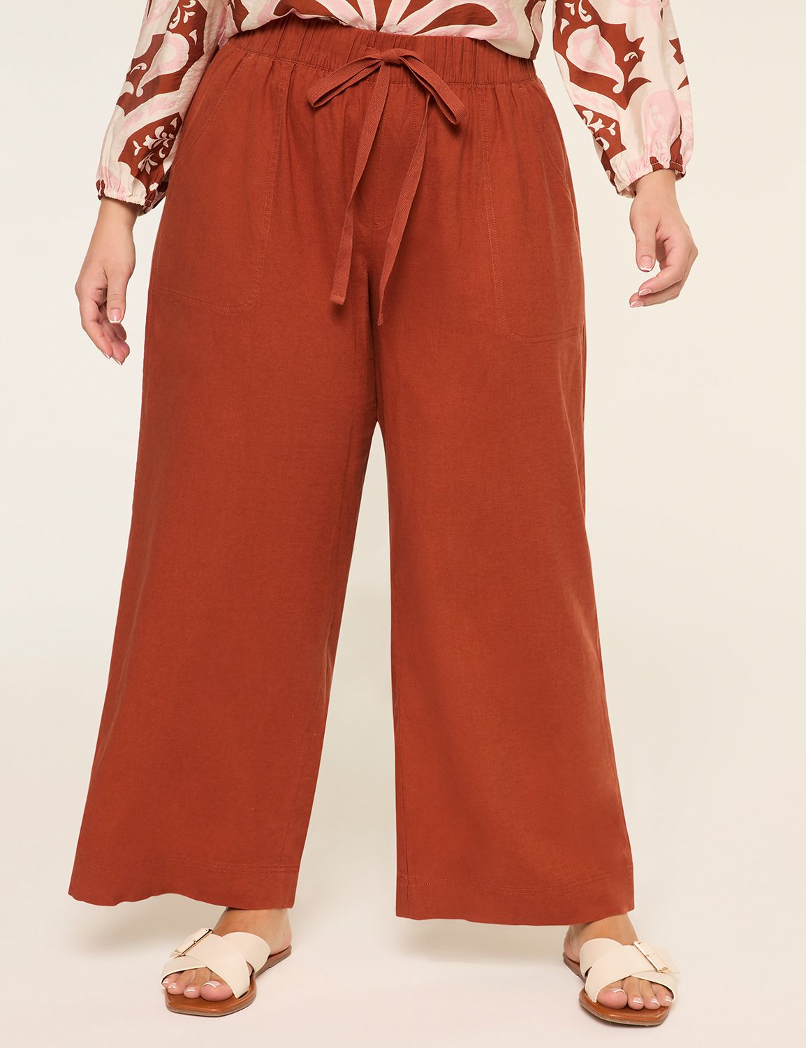 Linen Wide Leg Pant