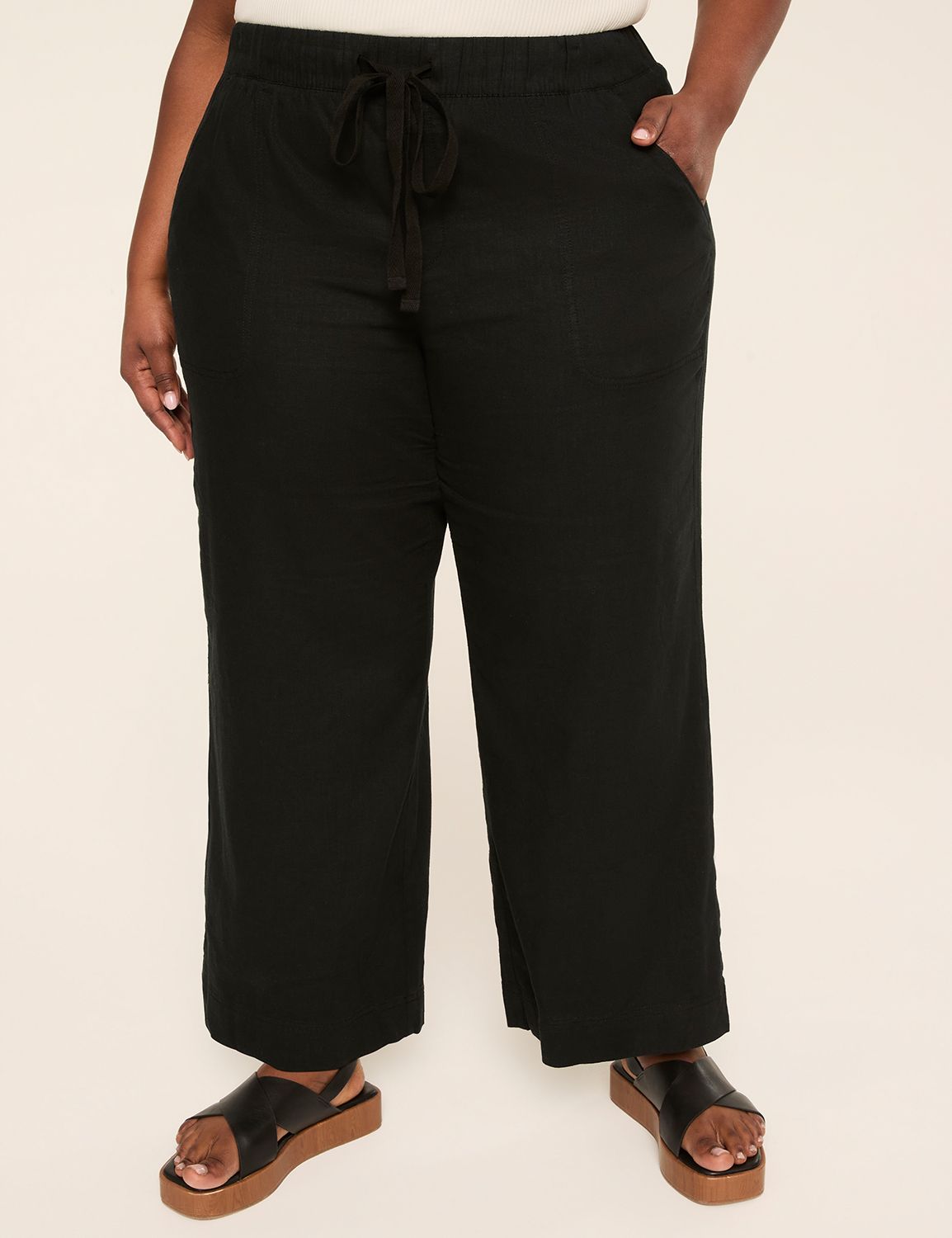 Linen Wide Leg Pant