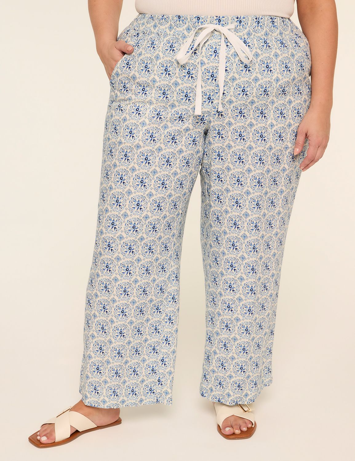 Linen Wide Leg Pant