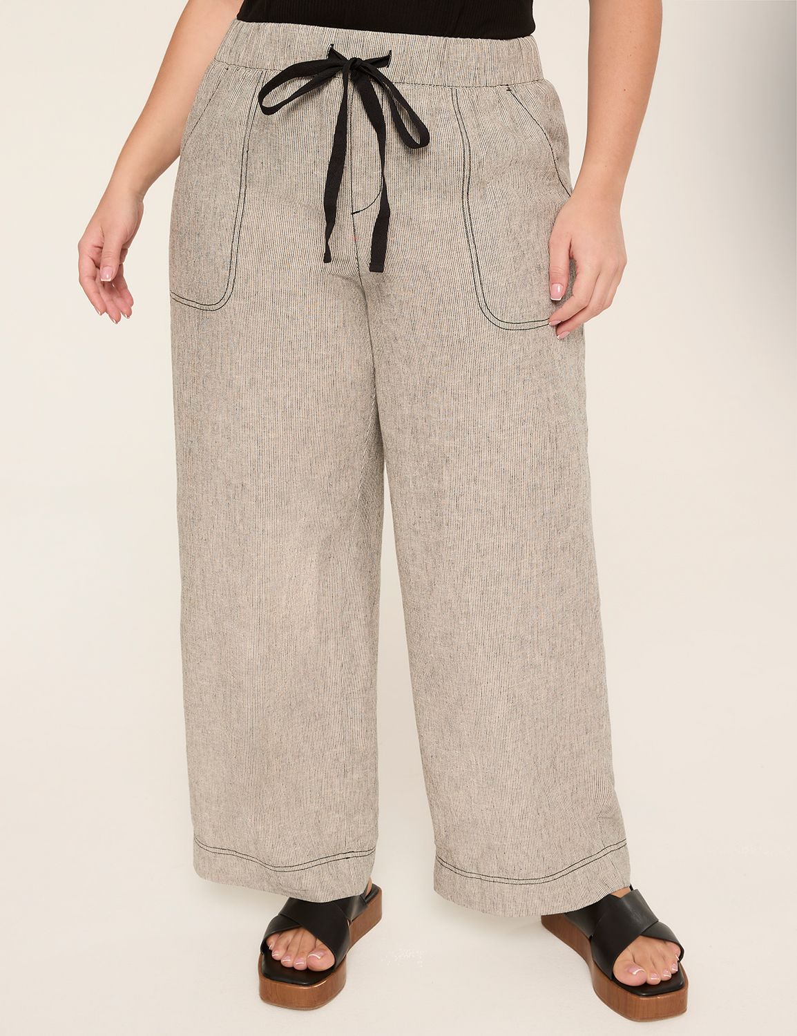 Linen Wide Leg Pant