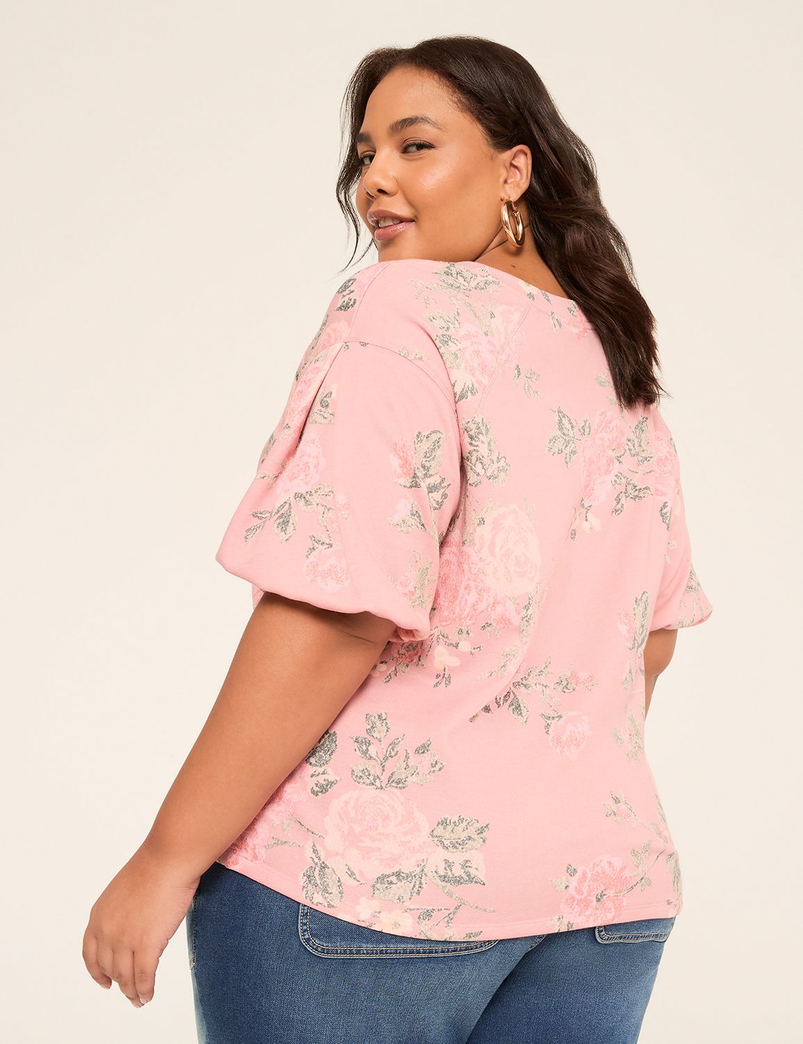 Raglan Sleeve Crew-Neck Sweatshirt