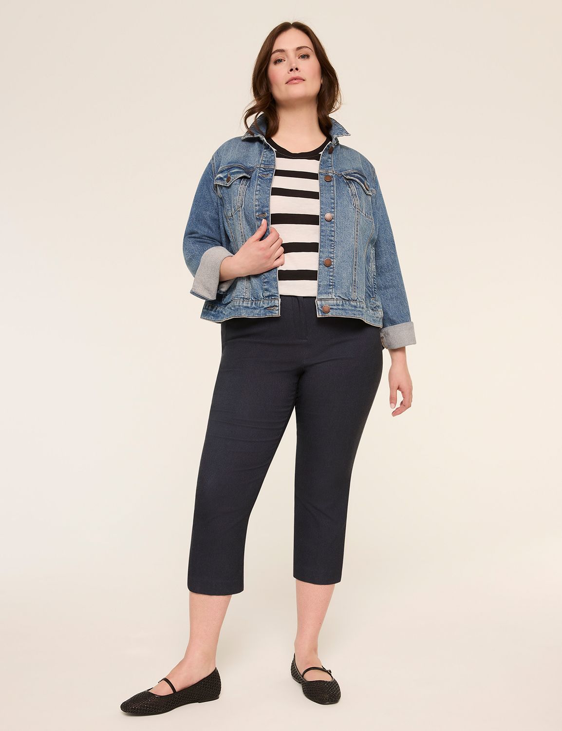 3/4 Puff Sleeve Colorblock Baseball Product Image 3