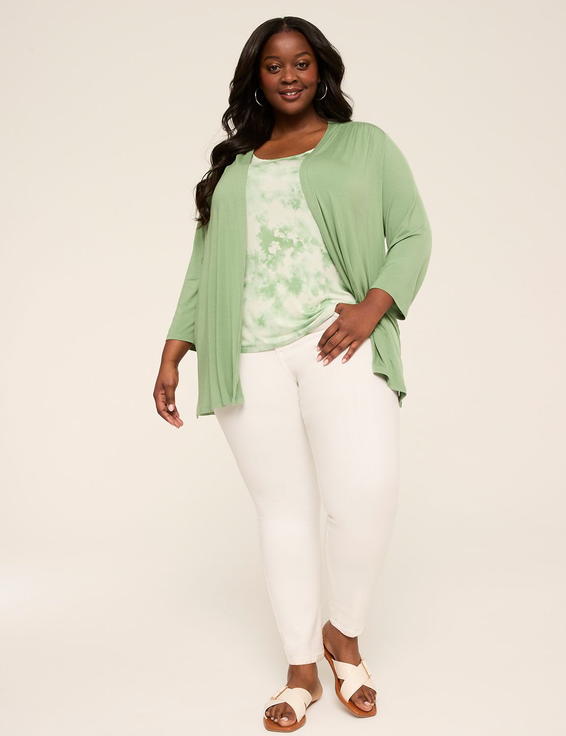 Long Sleeve Open Front Dream Feel O Product Image 3