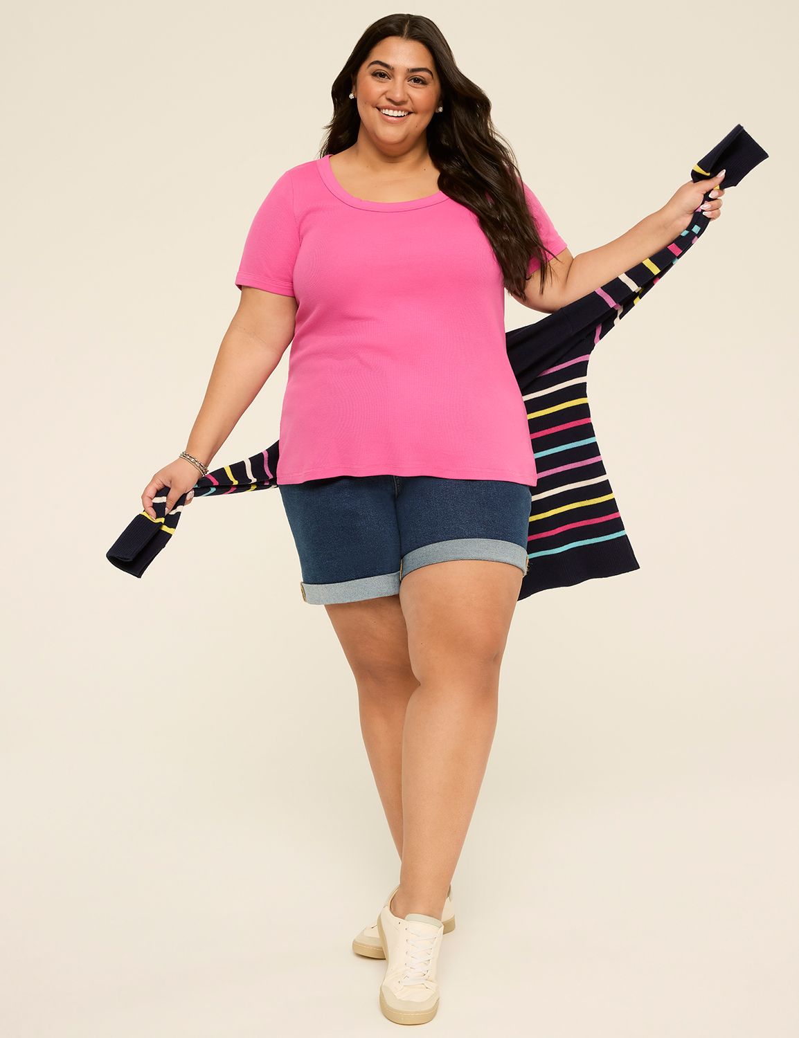 Short Sleeve Open Scoop Neck Sleeve Product Image 3