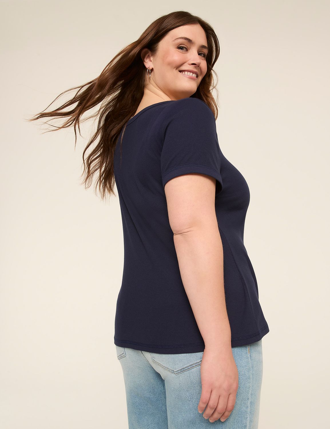 Short-Sleeve Scoop-Neck Tee