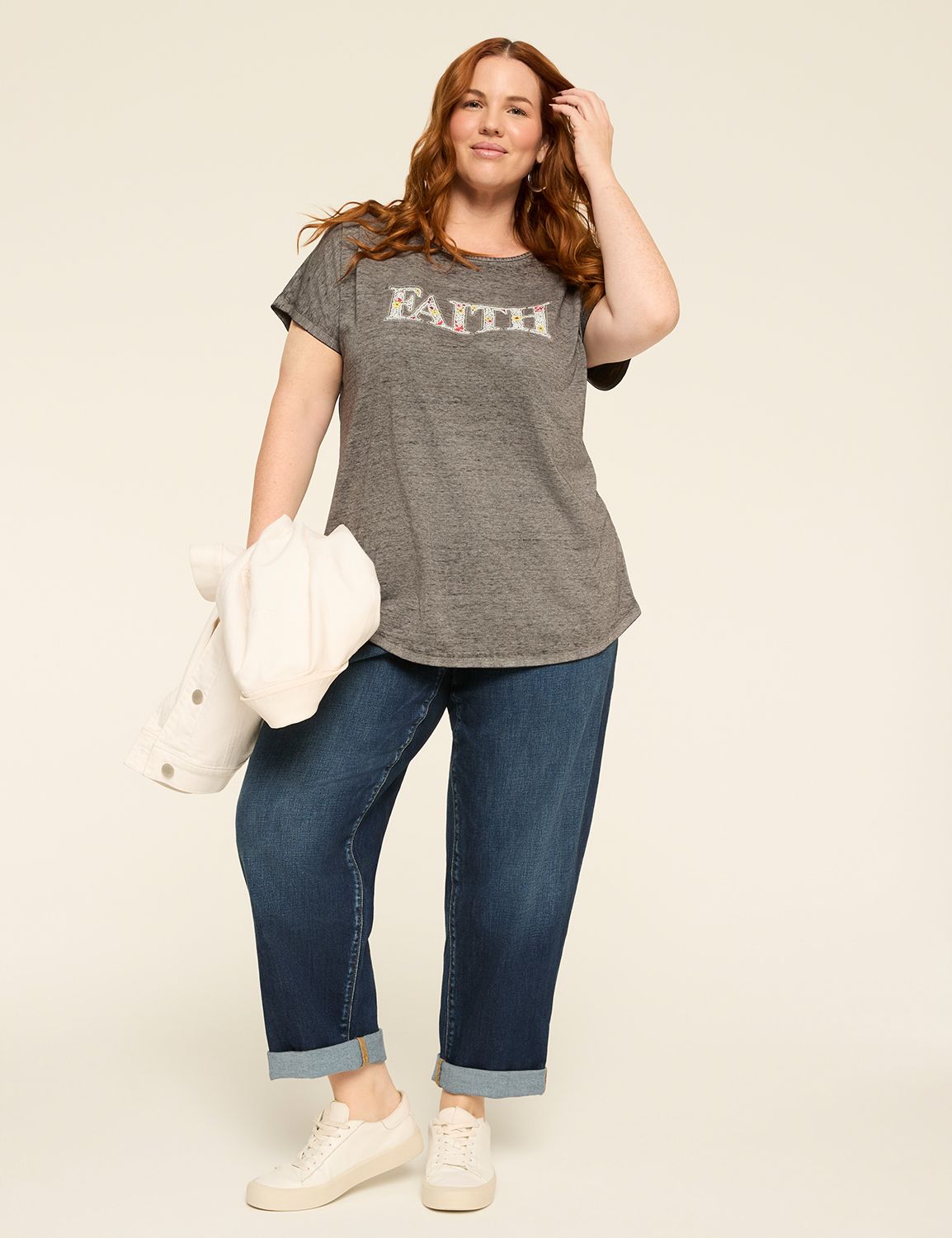 SS Scoop Neck Dolman with Strappy B Product Image 3