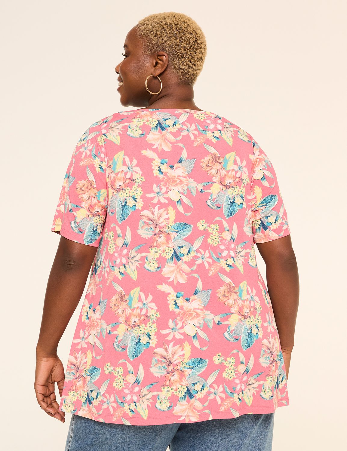 Perfect Sleeve Swing Boatneck Tee