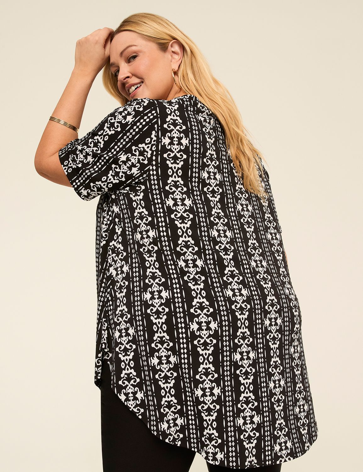 Perfect Sleeve Swing Boatneck Tee