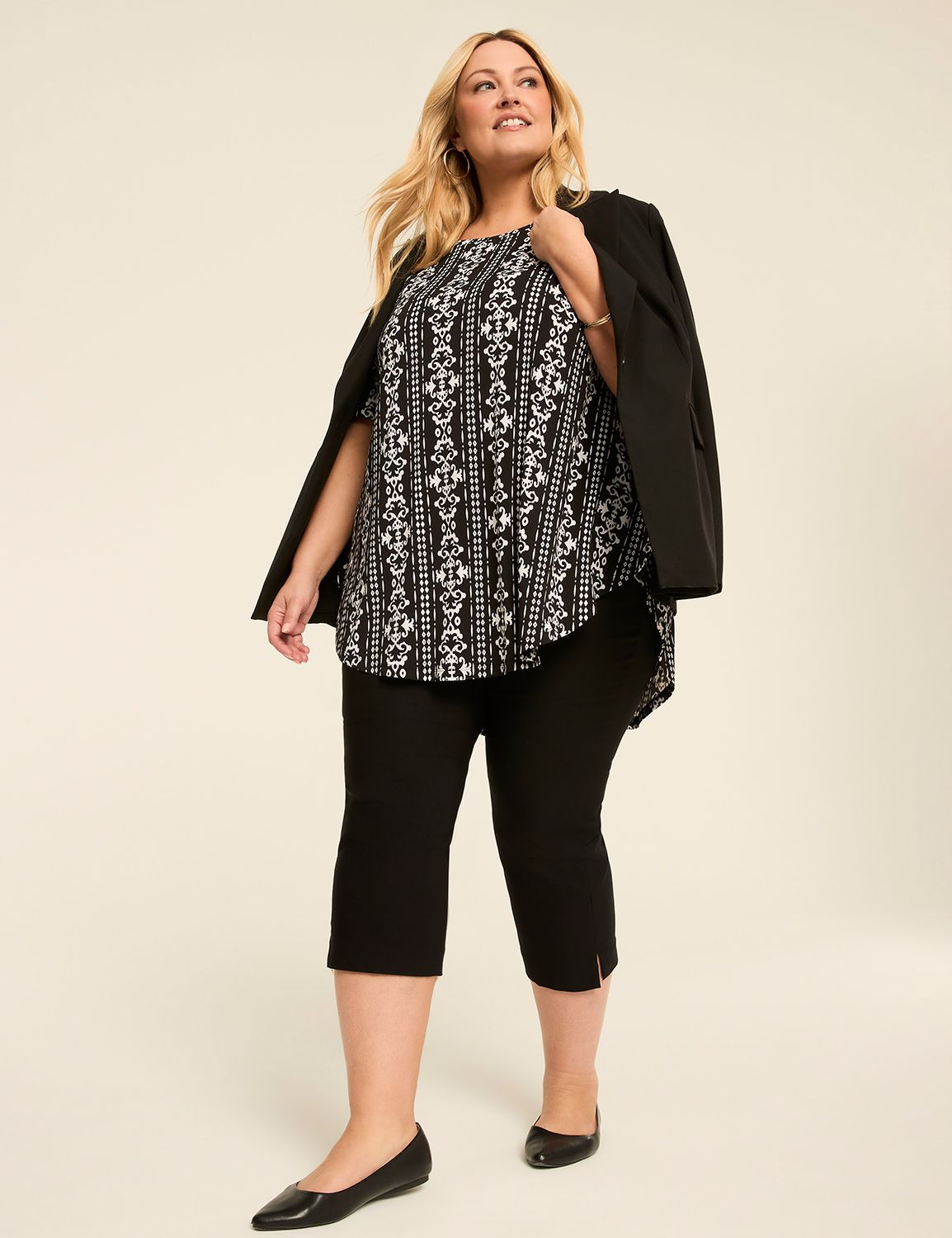 NEW Perfect Sleeve Boatneck Swing T Product Image 3