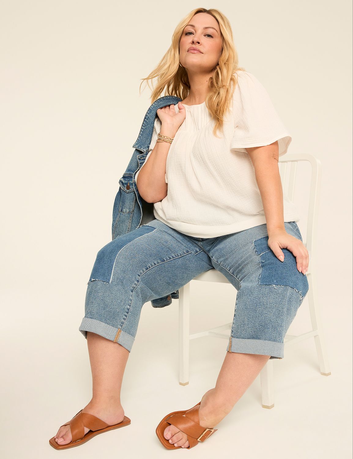 Relaxed Dolman Short Sleeve Scoop N Product Image 3