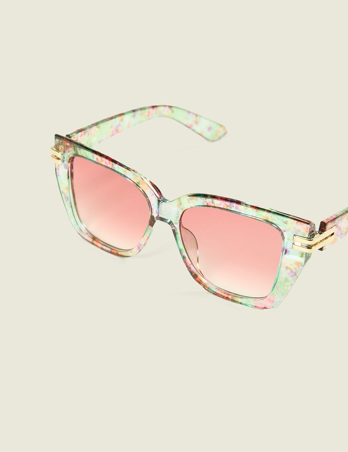 Floral with Metal Detail Square Sun Product Image 1