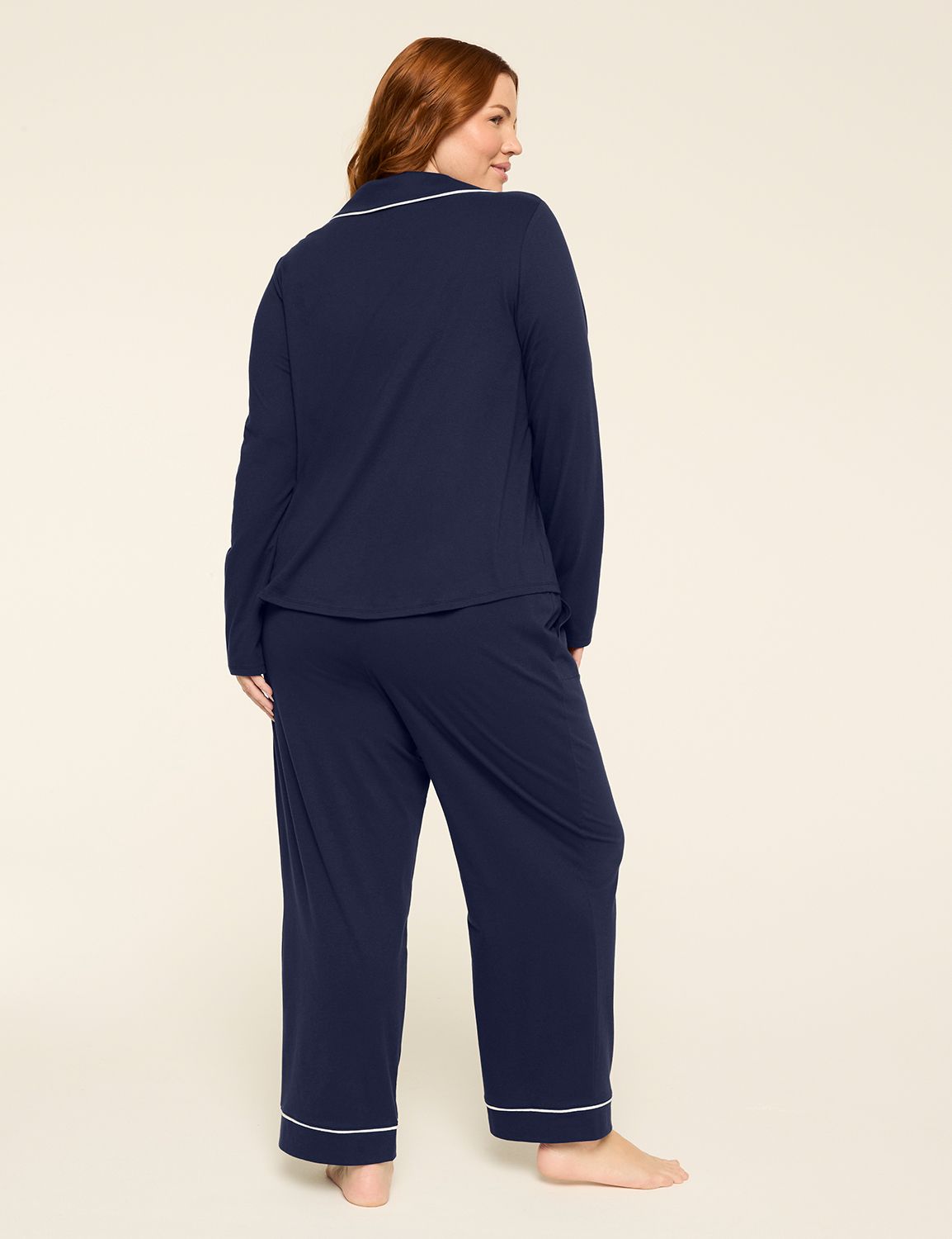 Comfy Cotton Notch-Neck Top & Pant PJ Set