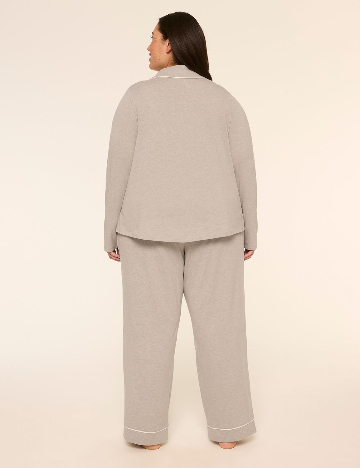 Comfy Cotton Notch-Neck Top & Pant PJ Set