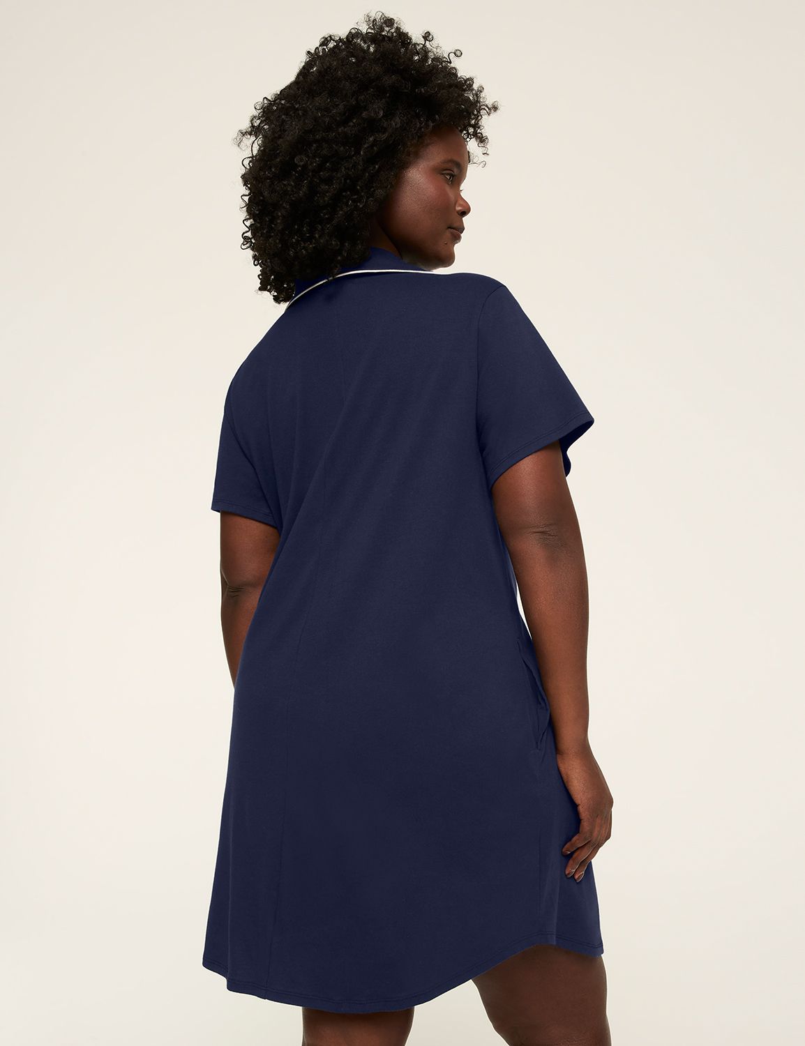 Comfy Cotton Notch-Neck Sleepshirt