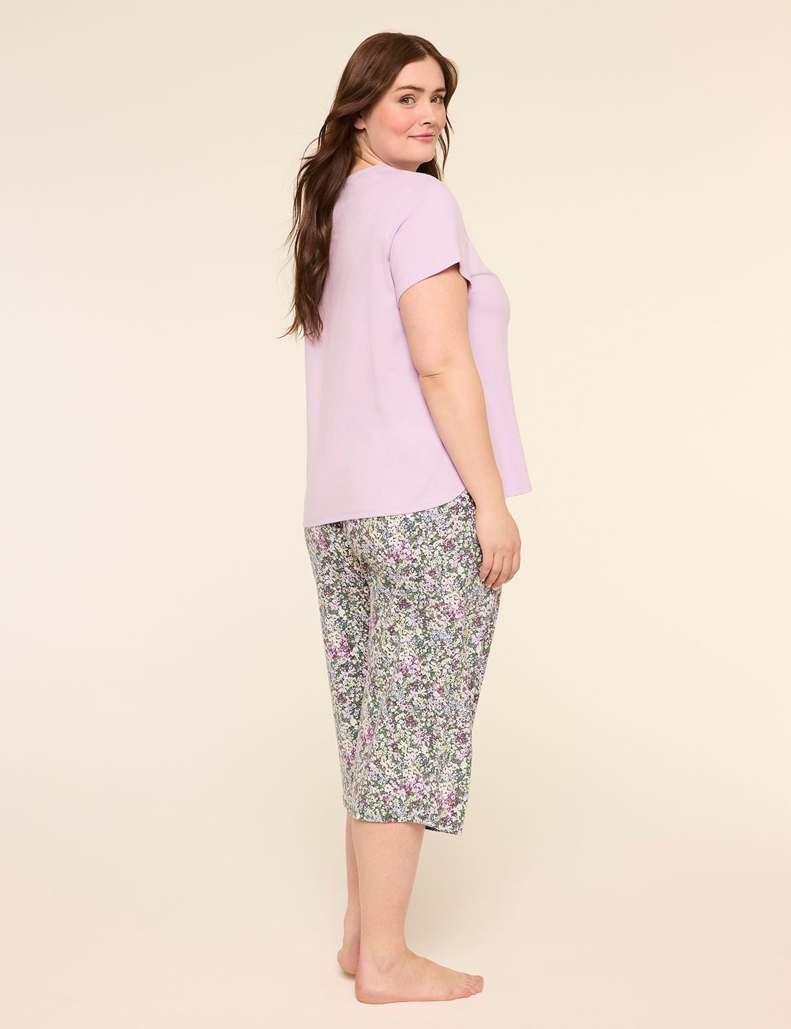 Comfy Cotton Tee & Crop Pant PJ Set