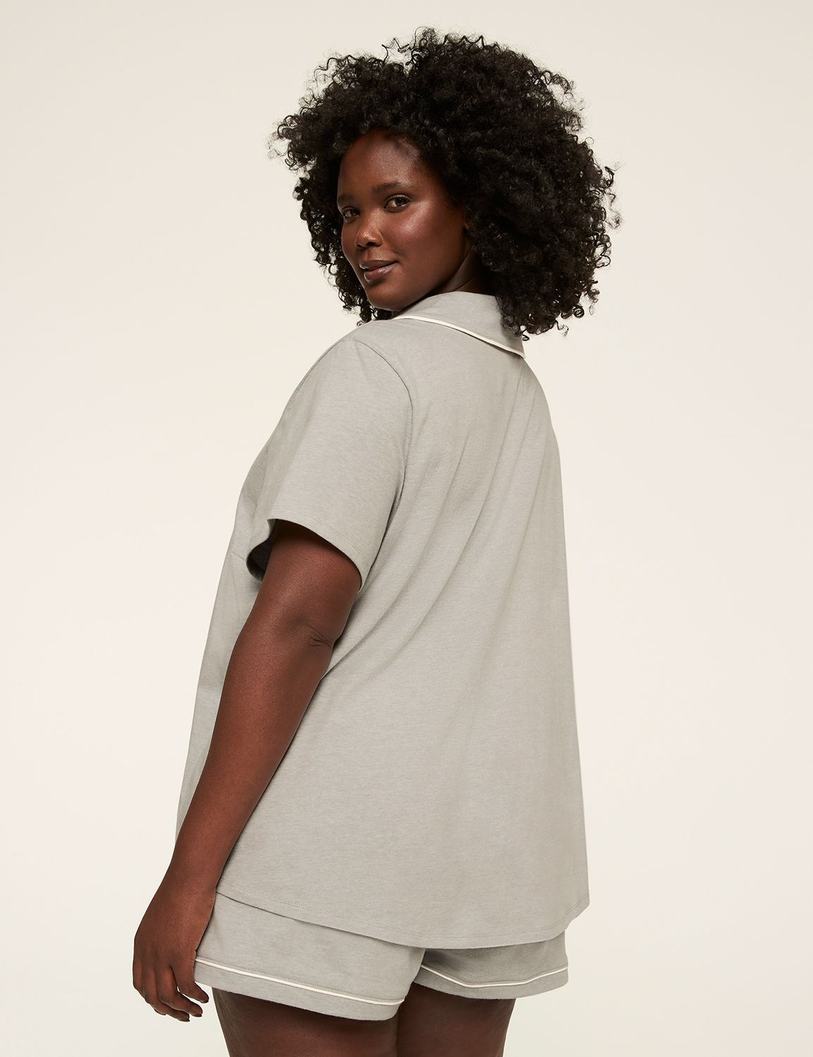 Comfy Cotton Notch-Neck Top & Short PJ Set